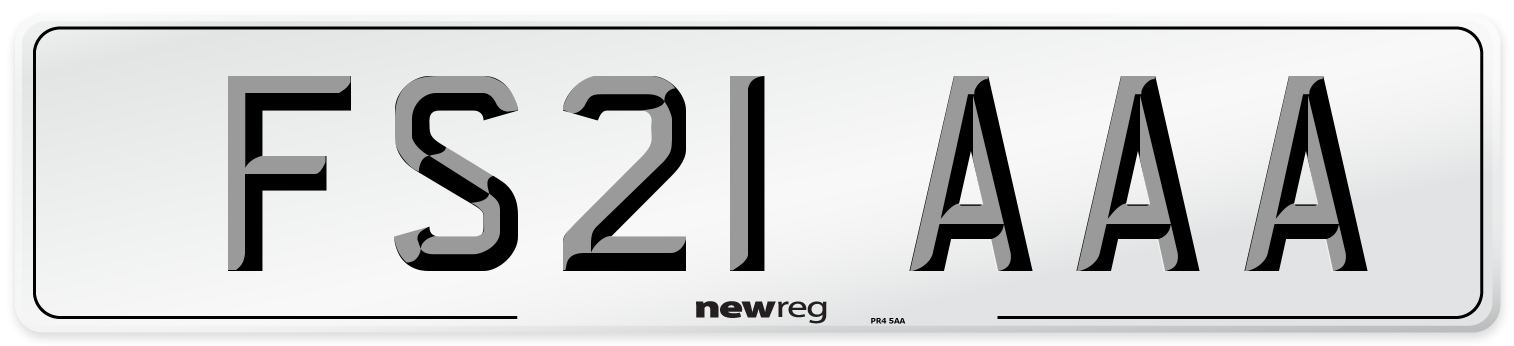 FS21 AAA Number Plate from New Reg